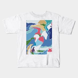 Liquid Abstract 1 Kids T-Shirt